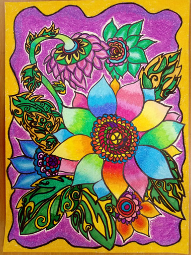 孫思語《嬌艷》輔導教師：時尹航（工一小）