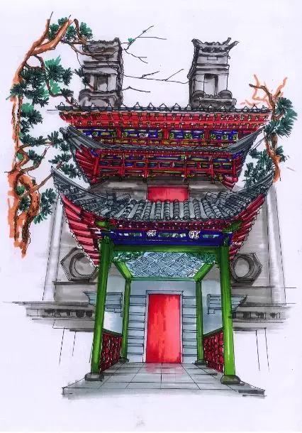 明艷的紅、生機(jī)的綠、深沉的藍(lán)、古樸的灰，足見(jiàn)博雅樓的獨(dú)特韻味。