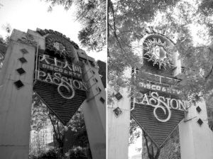 臺州溫嶺版“天上人間”（左）和北京版“天上人間”（右）相比，連店標都一模一樣