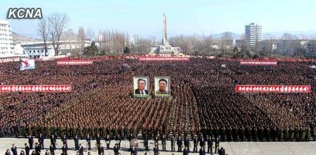 朝鮮民眾稱，朝鮮軍民“將在任意時期、對任意對象隨意實施無止境的正義打擊，一定實現(xiàn)民族的夙愿祖國統(tǒng)一大業(yè)”。
