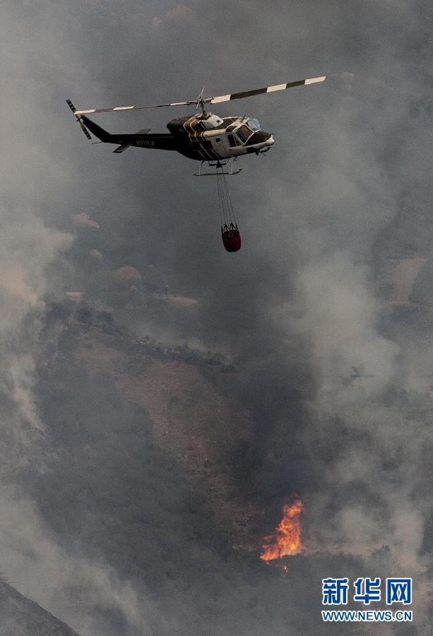 美國南加州山火燎原 美國南加州山火燎原