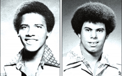 奧巴馬（左）與卡庫(kù)嘎瓦（右）高中紀(jì)念冊(cè)中的照片，當(dāng)時(shí)他們非常要好。