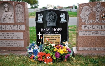 “希望寶寶”的墓碑。