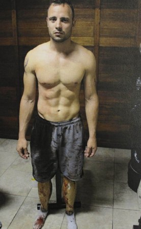 “刀鋒戰(zhàn)士”皮斯托瑞斯過(guò)失槍殺女友現(xiàn)場(chǎng)照片。