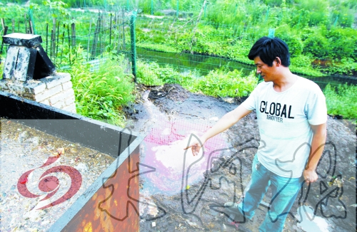 煉油點將骯臟、臭氣熏人的廢水直接排入溝渠。