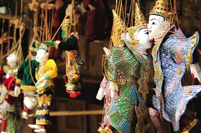 曼德勒的木偶。圖/顧樂曉