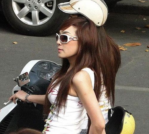 越南女孩的現(xiàn)代生活。