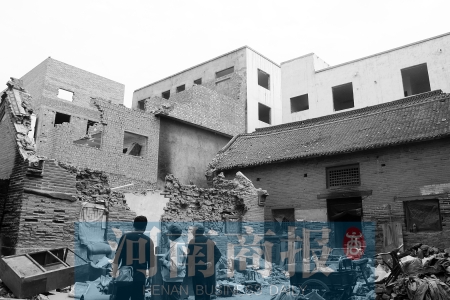 孫莊村清代古宅面臨拆遷。對拆遷者來說，也許它的名氣不值一提 記者 張郁/攝