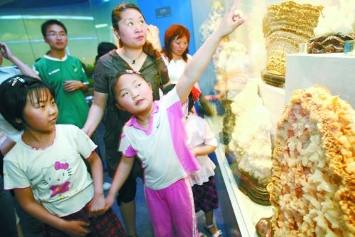 哇，地質(zhì)博物館里好多沒(méi)見(jiàn)過(guò)的啊！