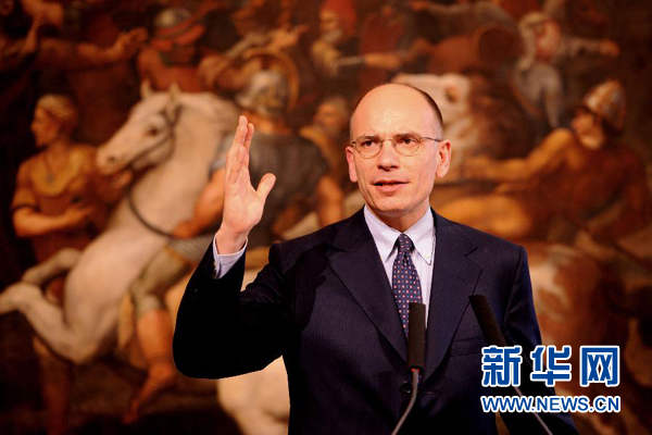  2月13日，意大利政府總理恩里科·萊塔宣布辭職。