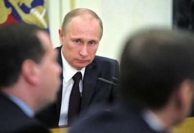 ▲3月21日，在俄羅斯首都莫斯科克里姆林宮，俄羅斯總統(tǒng)普京出席聯(lián)邦安全委員會會議。