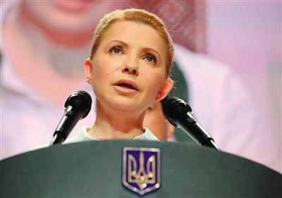 25日，在大選中得票率大幅落后的季莫申科舉行新聞發(fā)布會。