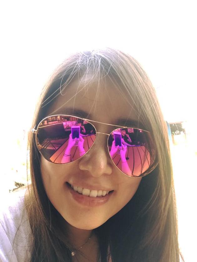 林心如墨鏡反射出霍建華 林心如墨鏡反射出霍建華