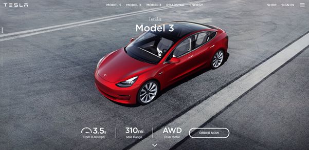 圖片來(lái)源:特斯拉官網(wǎng)