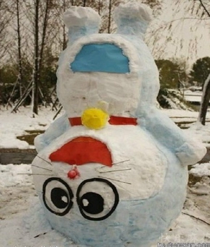 創(chuàng)意十足！日系列卡通雪人走紅
