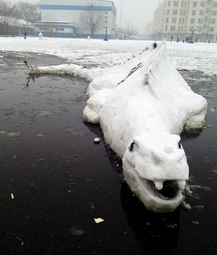創(chuàng)意十足！日系列卡通雪人走紅