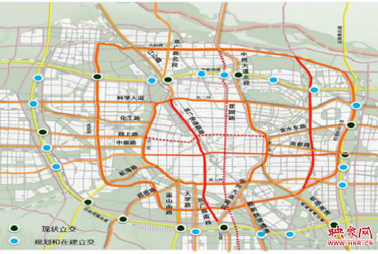 兩環(huán)十七放射景觀廊道建設(shè)。