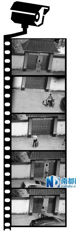 汪冬根拍下的送禮人。