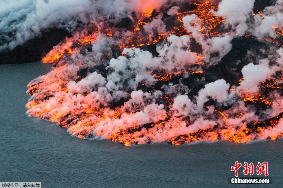 冰島巴達(dá)本加火山爆發(fā) 冰島巴達(dá)本加火山爆發(fā)