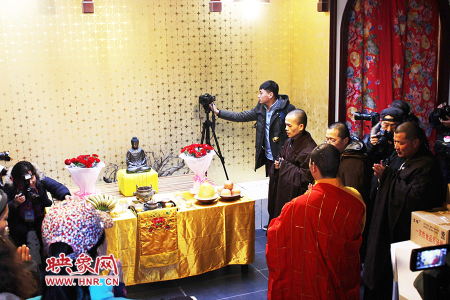 祈福法會(huì)現(xiàn)場(chǎng)。