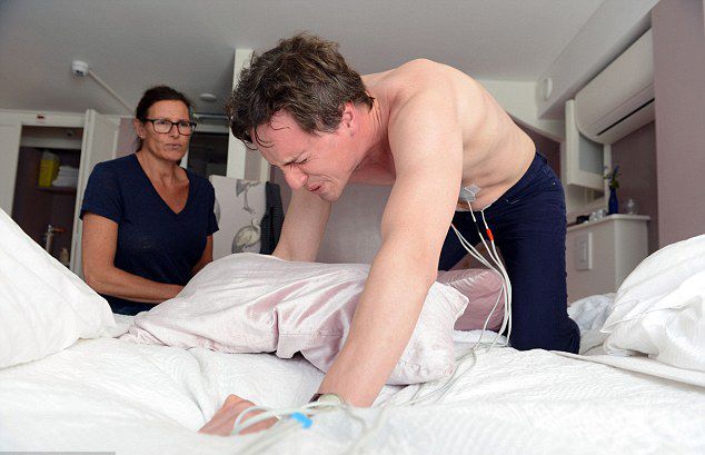 荷蘭男子體驗女性分娩痛 荷蘭男子體驗女性分娩痛