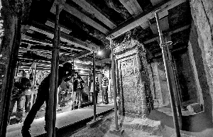 埃及首次向公眾開放的古埃及法老圖坦卡蒙乳母之墓內(nèi)景。