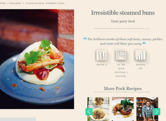 英國名廚奧利弗惹議，將臺灣刈包說成韓國街頭小吃，引發(fā)網(wǎng)友紛紛在下面留言抗議。（圖／翻攝自jamieoliver.com）