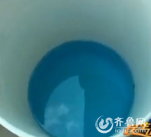 每天剛剛放出來(lái)水是深藍(lán)色