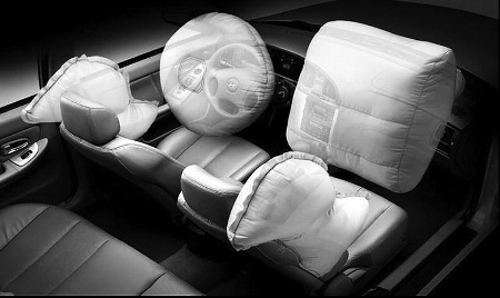 安全氣囊打開示意圖 安全氣囊打開示意圖
