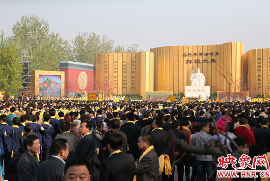 拜祖大典會場。映象網記者 邵恰 攝